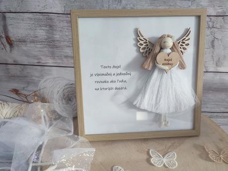 Anjel strážny macrame,