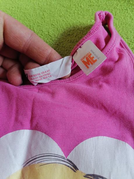 Ružové šaty, h&m,110