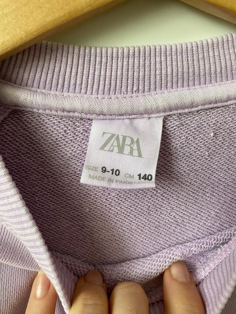 Fialová mikina, zara,140