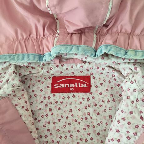 Bavlnená jarná bundička s kapucňou, sanetta,80