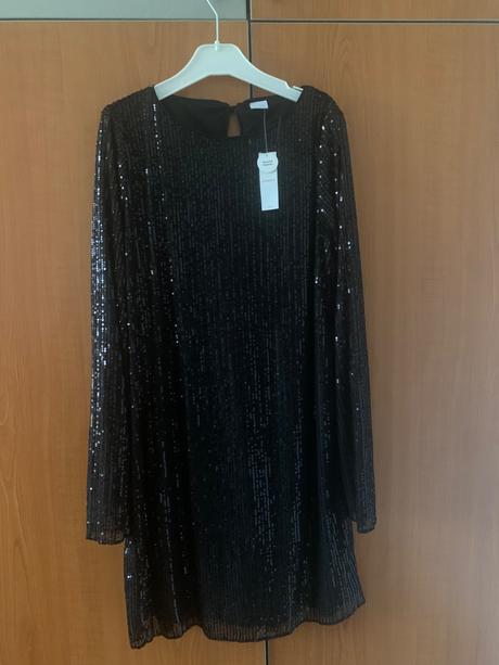 Šaty s flitrami -nové s visačkou, lindex,158
