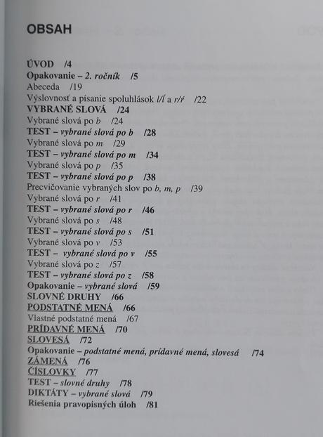 Pravopisné cvičenia, diktáty, úlohy pre 3. ročník,
