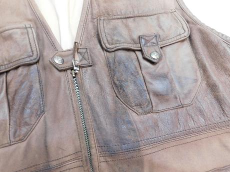 Kvalitna kožena vesta, l