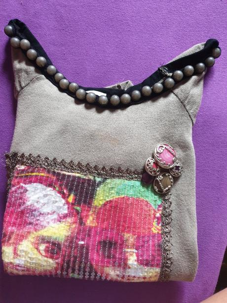 Tričko s flitrami s/m, m