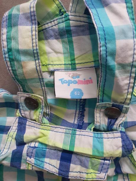 Detské kraťasy na traky veľ. 62, topomini,62