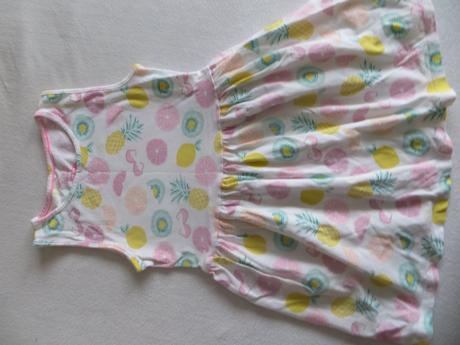 Šaty biele s ovocím, f&f,116