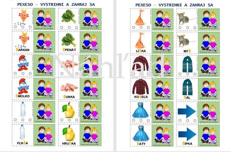 Logopedické pexeso - pdf,