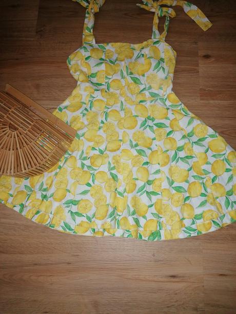Zara krasne citronove šaty, zara,m