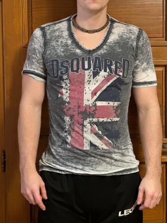 Dsquared tričko s potlačou, xl