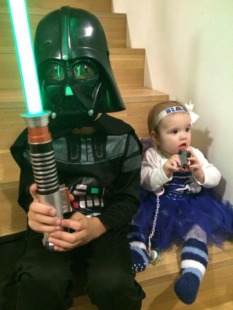 Star wars r2-d2 kostym - vel. 74,