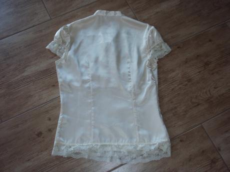 Saténová krémová košeľa, m