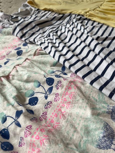 4x šaty bez rukávov 122/128, h&m,122