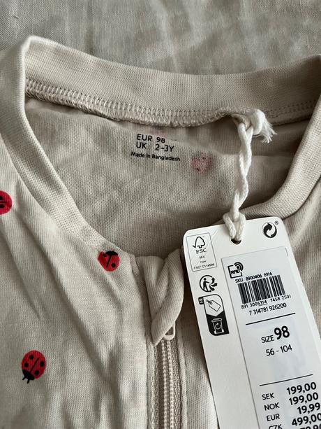 Lindex pyzamo lienky 98, lindex,98