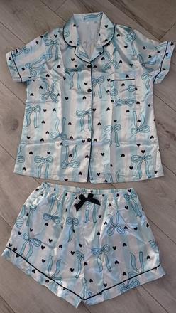 Dámske saténové pyžamo, xl