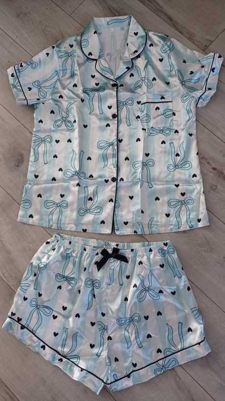 Dámske saténové pyžamo, xl