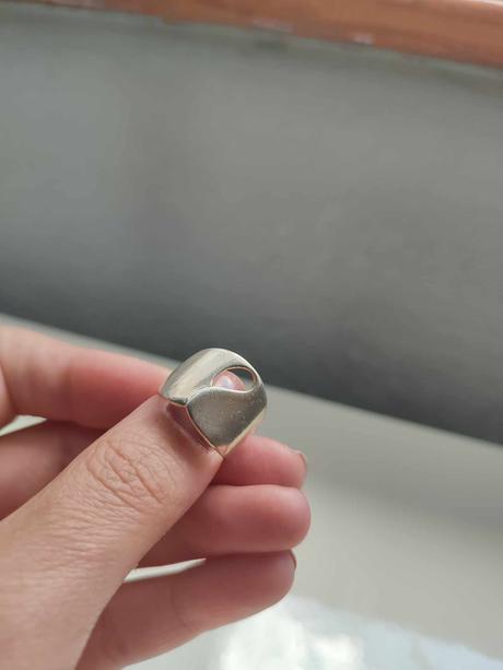 Masívnejší strieborný prsteň - 925,