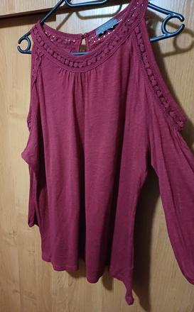 Damska bordová blúzka xxl, xxl