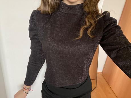 Trblietave tričko s volánmi, xs