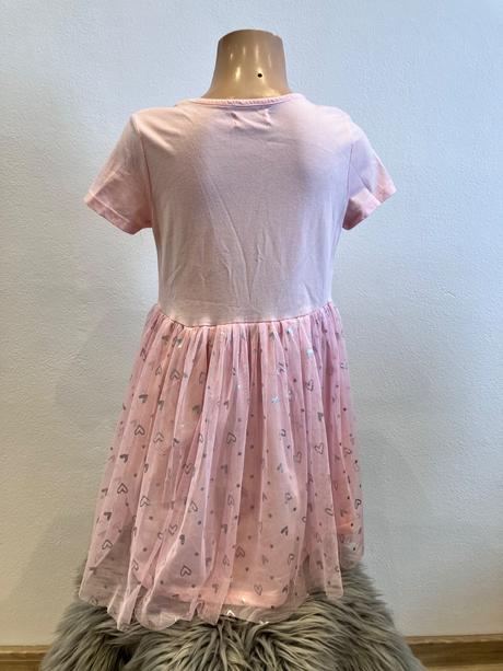 Dievčenské šaty barbie a tylovou sukňou (134), sinsay,134