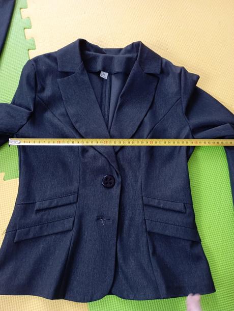 3dielny komplet, sako, sukňa, nohavice, s