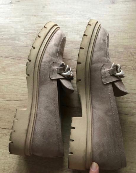 Béžové mokasíny catwalk 38, 38