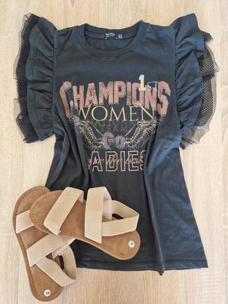 Tričko a sandalky, s