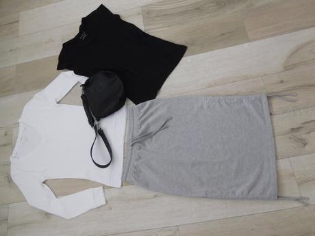 Bavlnená-sukňa tričká + kabelka,, s