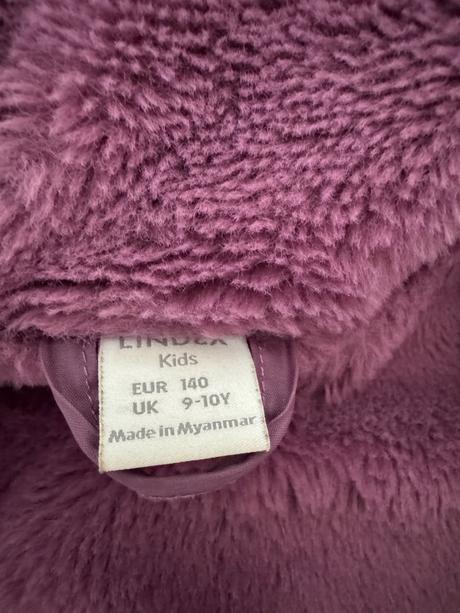 Nepremokavý, teplý kabátik s kožušinkou, lindex,140
