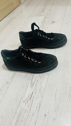 Čierne kozene topánky 38 maripe, 38