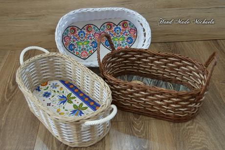 Košíky oválneho tvaru,