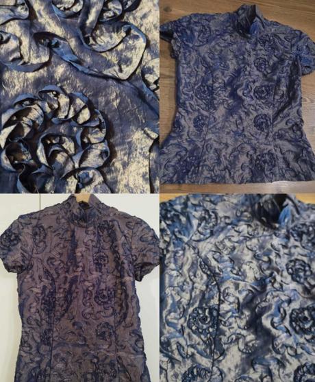 Blúzka zlato modrá, m