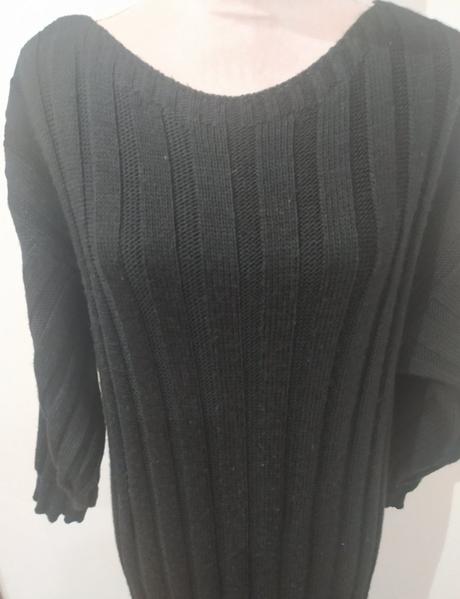 Pletené maxi šaty, l