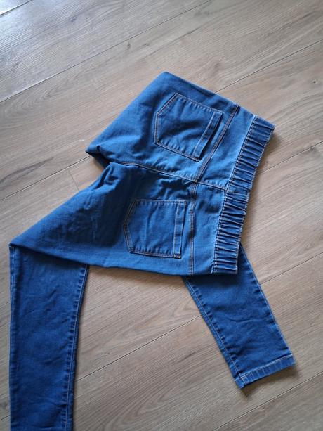 Rifle legíny jeggins nohavice ako nové elastické, f&f,158