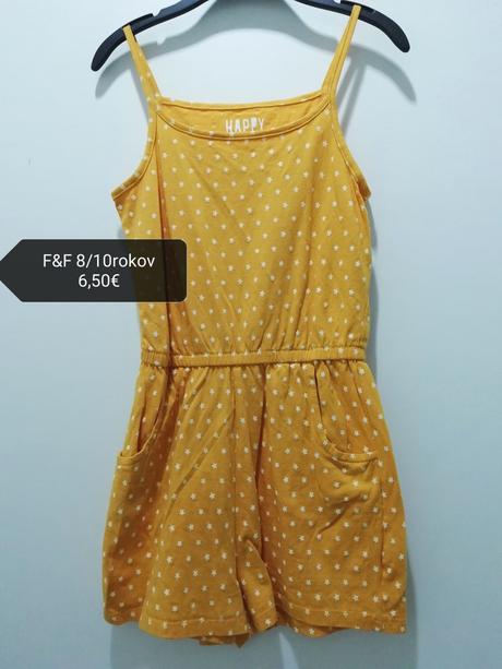 Bavlnený kraťasový overal, f&f,140