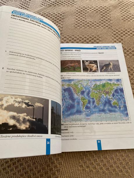 Pracovný zošit z biológie pre 8. ročník základných,