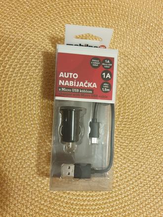 Auto nabíjačka s micro usb káblom,