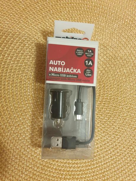 Auto nabíjačka s micro usb káblom, 