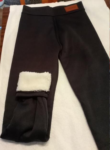 Čierne zimné legíny, xs