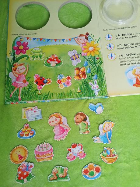 Kniha s magnetkami a hodinami, 