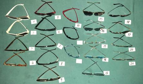 Predám  slnečné okuliare - 21ks, 