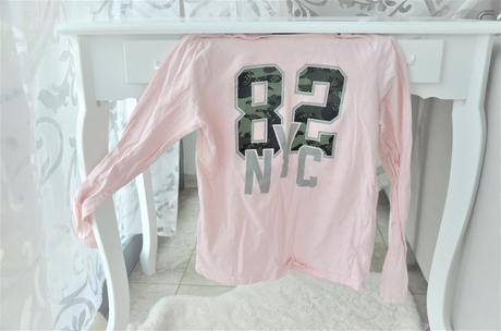 Dievčenské tričko trblietavá potlač-146/152, 146