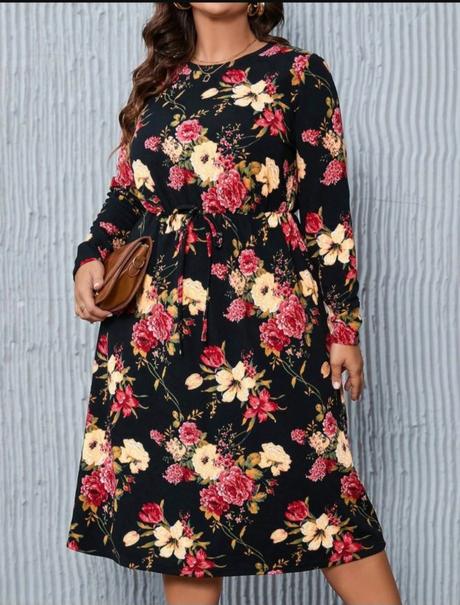 Šaty kvetinové, xxl