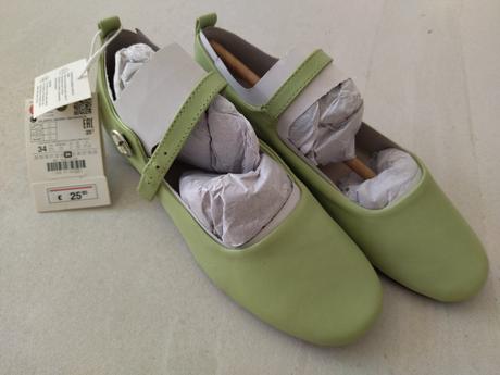 Nenosené celokozenne balerínky zn. zara, zara,34
