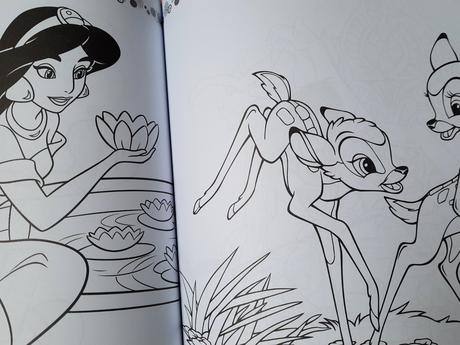 Omáľovanka vymaľovanka disney postavičky nálepky, 