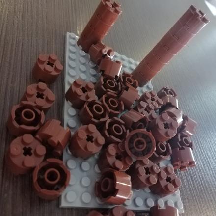 25ks stavebnicové kocky 2x2,