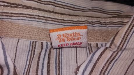 Prúžkovaná košela, mini mode,74