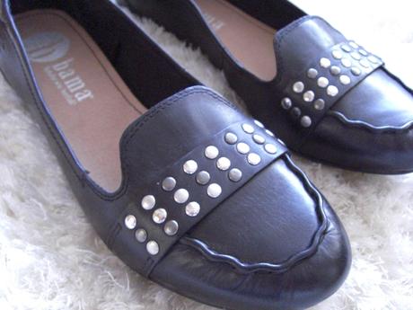 Nenosené kožené mokasíny, 42