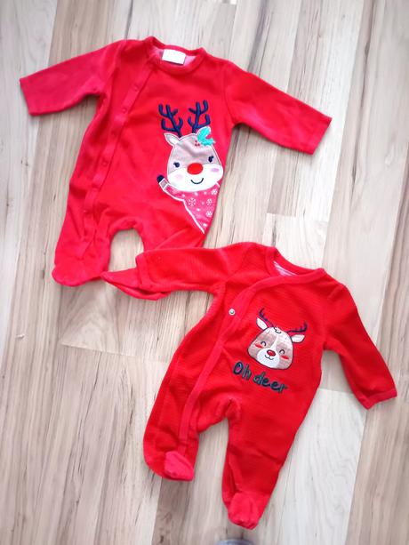 Teplé pyžamá na spanie 2ks vianočné, pepco,56