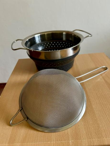 Skladacie cedidlo a cedidlo s rúčkou z ikea, 