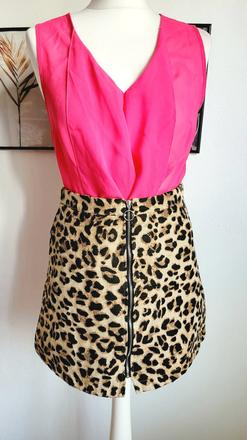 Leopardia sukňa so zipsom primark, primark,m